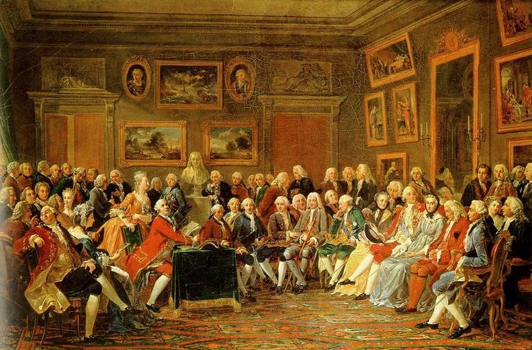 *Une Soirée chez Madame Geoffrin* par Gabriel Lemonnier