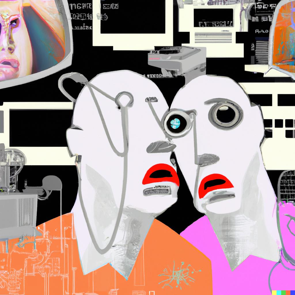 « Computer-assisted stupidity, abstract » avec Dall-E 2.